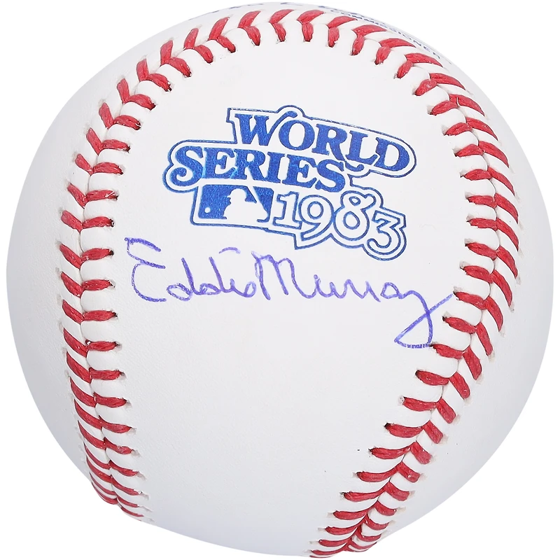 Eddie Murray Baltimore Orioles Autographed 1983 World Series Logo Baseball
