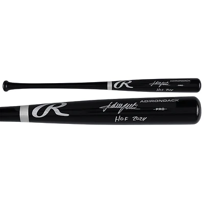 Adrian Beltre Texas Rangers Autographed Black Rawlings Pro Bat with "HOF 2024" Inscription