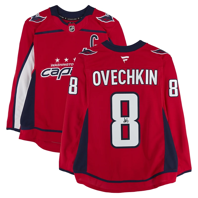 Alexander Ovechkin Washington Capitals Autographed Red Fanatics Authentic Pro Jersey
