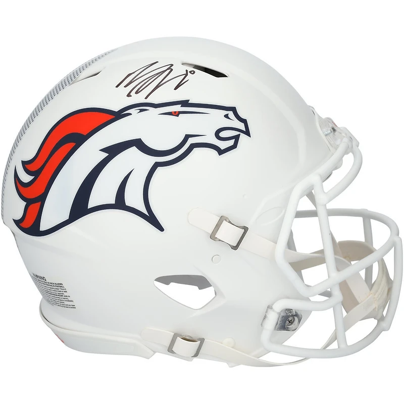 Bo Nix Denver Broncos Autographed Riddell 2024 Alternate Speed Authentic Helmet