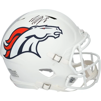 Bo Nix Denver Broncos Autographed Riddell 2024 Alternate Speed Authentic Helmet