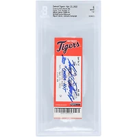 Miguel Cabrera Detroit Tigers Autographed Beckett Fanatics Witnessed Authenticated NM-MT 8 Ticket from April 23, 2022 with "3000th Career Hit" Inscription