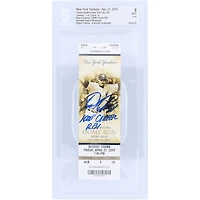Miguel Cabrera Detroit Tigers Autographed Beckett Fanatics Witnessed Authenticated Mint 9 Ticket from April 27, 2012 with "1,000 Career RBI" Inscription