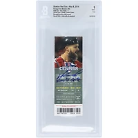 David Ortiz Boston Red Sox Autographed Beckett Fanatics Witnessed Authenticated Mint 9 Ticket from May 6, 2014 with "2000th Game" Inscription