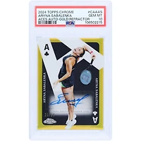 Aryna Sabalenka Tennis Autographed 2024 Topps Chrome Tennis Aces Gold Refractor #CAA-AS #26/50 PSA Authenticated 10 Rookie Card