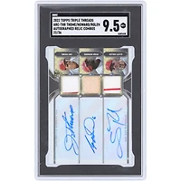 Scott Rolen, Ryan Howard & Jim Thome Philadelphia Phillies Autographed 2022 Topps Triple Threads 3 Relic Combo #ARC-THR #22/36 SGC Authenticated 9.5 Card