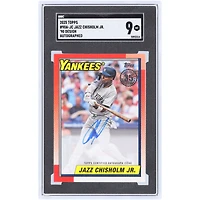 Jazz Chisholm Jr. New York Yankees Autographed 2025 Topps '90 Design #90A-JC SGC Authenticated 9 Card