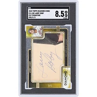 Larry Doby Cleveland Indians Autographed 2023 Topps Diamond Icons Cut Sigs Gold #CS-LDO #1/1 SGC Authenticated 8.5 Card