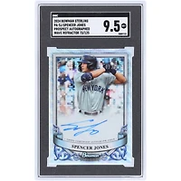 Spencer Jones New York Yankees Autographed 2024 Bowman Sterling Prospect Wave Refractor #PA-SJ #73/125 SGC Authenticated 9.5 Card