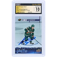 Kirill Kaprizov Minnesota Wild Autographed 2023-24 Upper Deck Series 2 PC's #PC-16 CGC Fanatics Witnessed Authenticated 10/10 Card