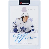 Matthew Knies Toronto Maple Leafs Autographed 2023-24 Upper Deck The Cup Logo Marks #LM-MK Card