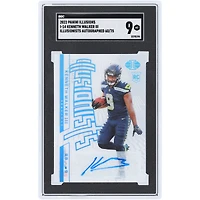Kenneth Walker III Seattle Seahawks Autographed 2022 Panini Illusions Illusionists #I-14 #60/75 SGC Authenticated 9 Rookie Card