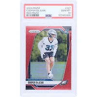 Cooper DeJean Philadelphia Eagles 2024 Panini Prizm Red Prizm #321 PSA Authenticated 10 Rookie Card