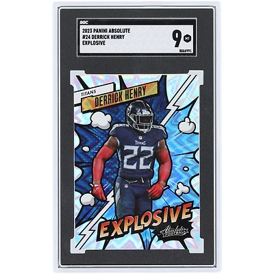 Derrick Henry Tennessee Titans 2023 Panini Absolute Explosive #24 SGC Authenticated 9 Card