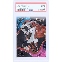 Ja'Marr Chase Cincinnati Bengals 2021 Panini Select Cosmic Prizm #347 PSA Authenticated 9 Rookie Card