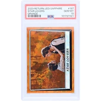Star Lovers Star Wars 2023 Topps Return of the Jedi Sapphire Orange #187 #13/25 PSA Authenticated 10 Card