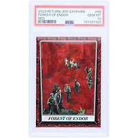 Forest of Endor Star Wars 2023 Topps Return of the Jedi Sapphire Red #68 #4/5 PSA Authenticated 10 Card