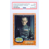Grand Moff Tarkin Star Wars 2022 Topps Sapphire Orange #60 #16/25 PSA Authenticated 10 Card