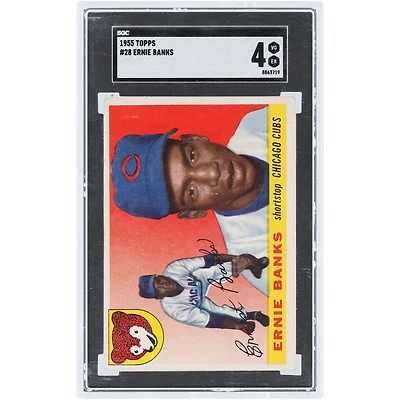 Ernie Banks Chicago Cubs 1955 Topps #28 SGC Authenticated 4 Card