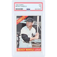 Mickey Mantle New York Yankees 1966 Topps #50 PSA Authenticated 5 Card