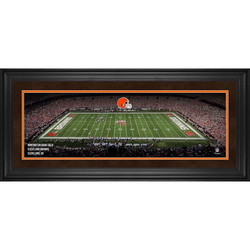 Cleveland Browns Framed 10" x 30" Huntington Bank Field Panoramic Photograph