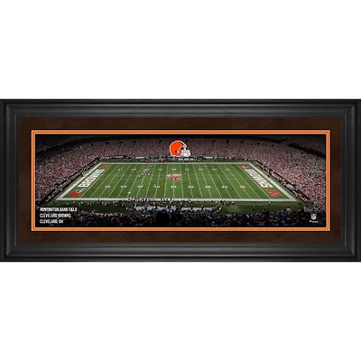 Cleveland Browns Framed 10" x 30" Huntington Bank Field Panoramic Photograph