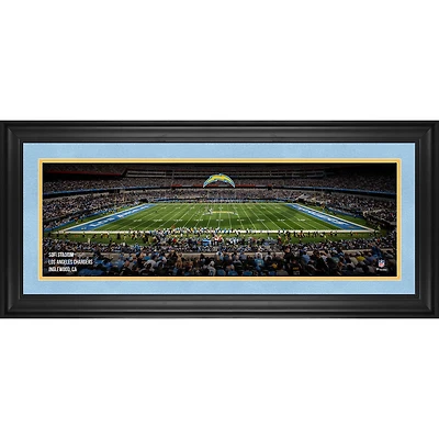 Los Angeles Chargers Framed 10" x 30" SoFi Stadium Panoramic Photograph