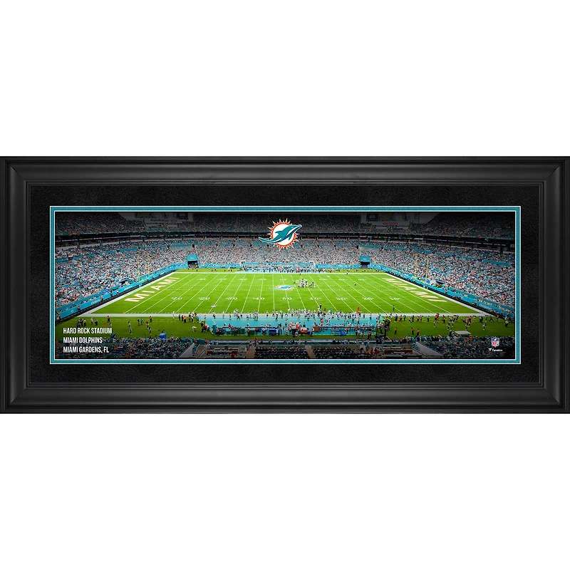 Miami Dolphins Framed 10" x 30" Hard Rock Stadium Panoramic Photograph