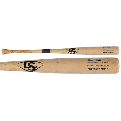 Bryan Reynolds Pittsburgh Pirates Game-Used Tan Louisville Slugger Broken Bat vs. Arizona Diamondbacks on July 25, 2025