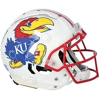 Kansas Jayhawks Team-Issued White Helmet from the Football Program