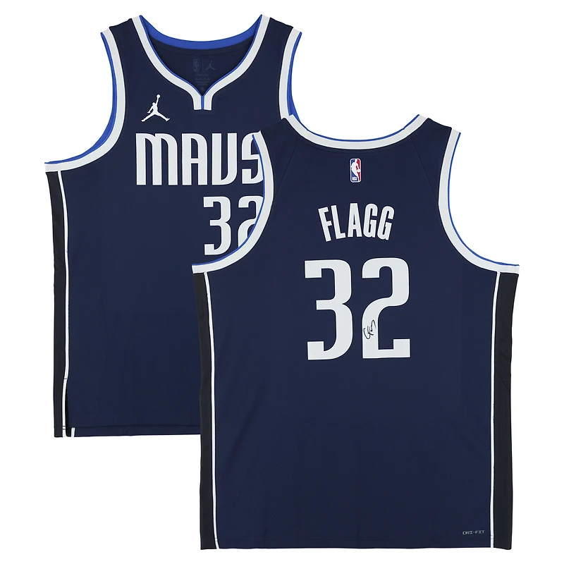 Cooper Flagg Dallas Mavericks Autographed Navy Jordan Brand Statement Edition Swingman Jersey