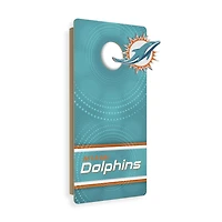 Miami Dolphins Wall Hanging Cornhole Board