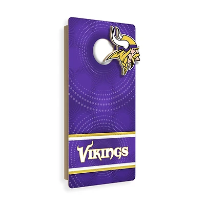 Minnesota Vikings Wall Hanging Cornhole Board