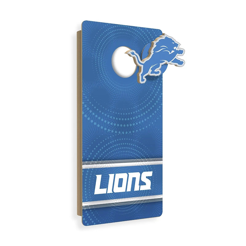 Detroit Lions Wall Hanging Cornhole Board