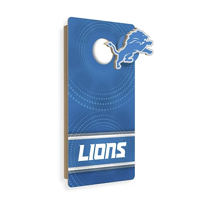 Detroit Lions Wall Hanging Cornhole Board
