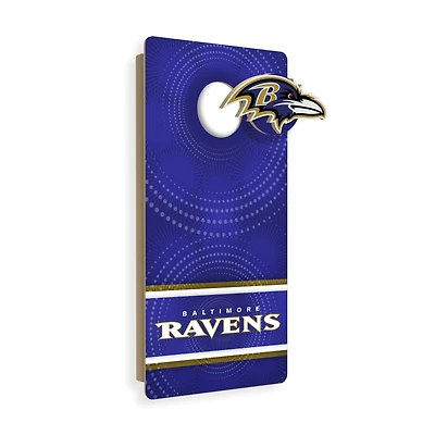 Baltimore Ravens Wall Hanging Cornhole Board