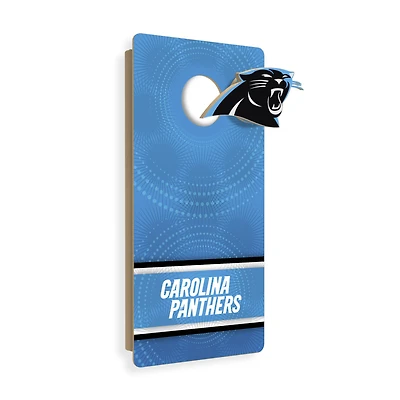 Carolina Panthers Wall Hanging Cornhole Board