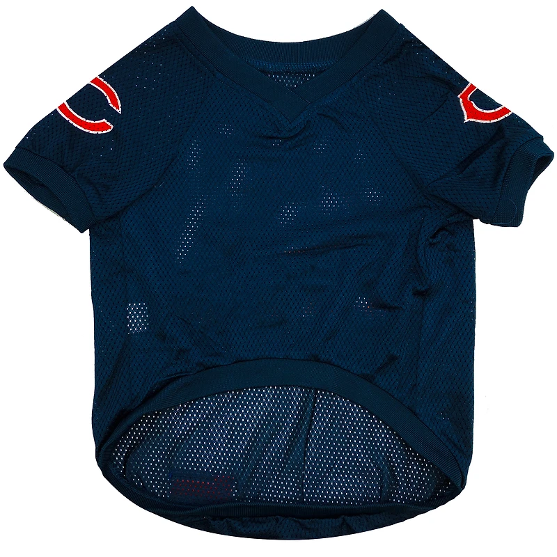 Navy Chicago Bears Raglan Pet Jersey