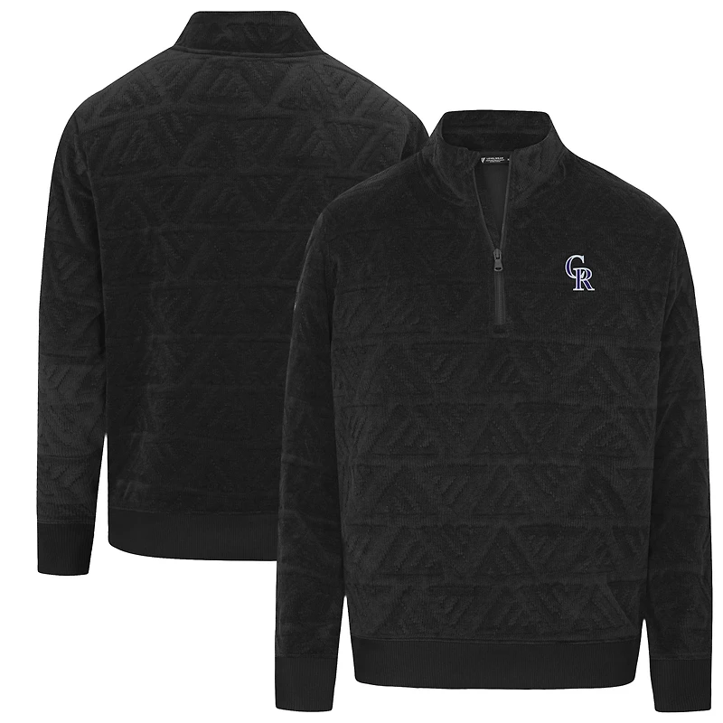 Women's Levelwear Black Colorado Rockies Camden Insignia 2.0 Quarter-Zip Jacket