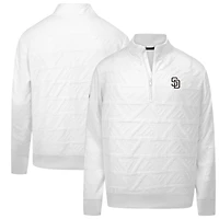 Women's Levelwear White San Diego Padres Camden Insignia 2.0 Quarter-Zip Jacket