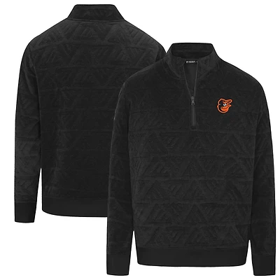 Women's Levelwear Black Baltimore Orioles Camden Insignia 2.0 Quarter-Zip Jacket