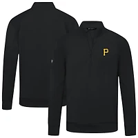 Men's Levelwear Pittsburgh Pirates Upright Insignia Tri-Blend Quarter-Zip Pullover