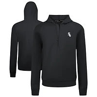 Men's Levelwear  Black Chicago White Sox Technic Insignia Quarter-Zip Hoodie