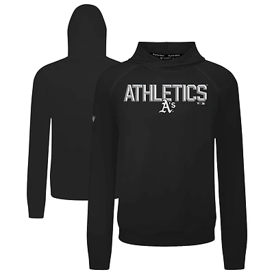 Men's Levelwear  Black Athletics Mandate Carve Tri-Blend Hoodie
