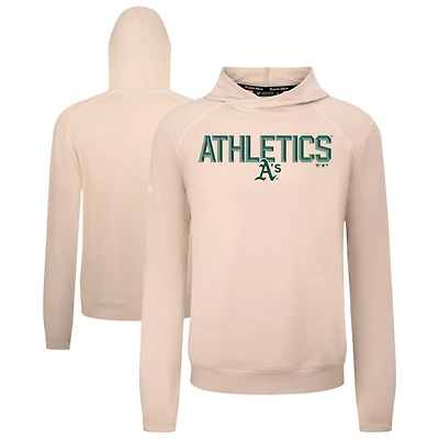 Men's Levelwear  Khaki Athletics Mandate Carve Tri-Blend Hoodie