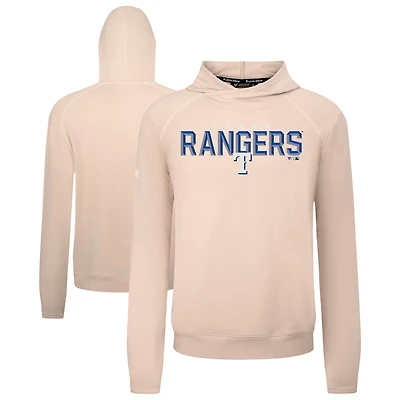 Men's Levelwear  Khaki Texas Rangers Mandate Carve Tri-Blend Hoodie