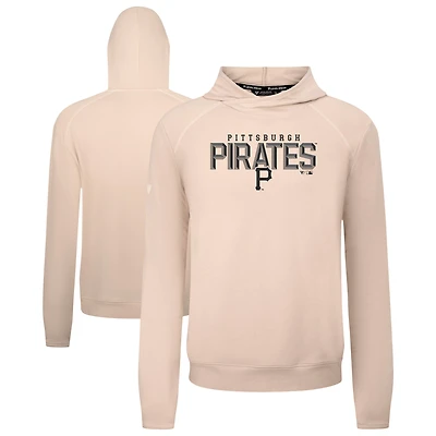 Men's Levelwear  Khaki Pittsburgh Pirates Mandate Carve Tri-Blend Hoodie