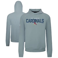Men's Levelwear  Gray St. Louis Cardinals Mandate Carve Tri-Blend Hoodie