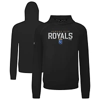 Men's Levelwear  Black Kansas City Royals Mandate Carve Tri-Blend Hoodie