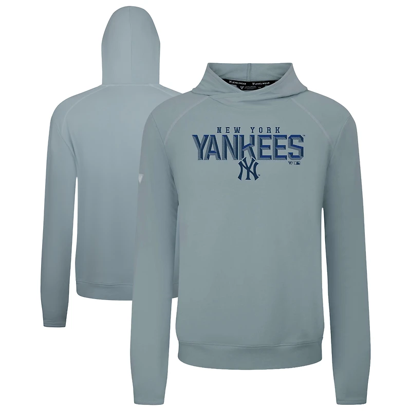 Men's Levelwear New York Yankees Mandate Carve Tri-Blend Hoodie